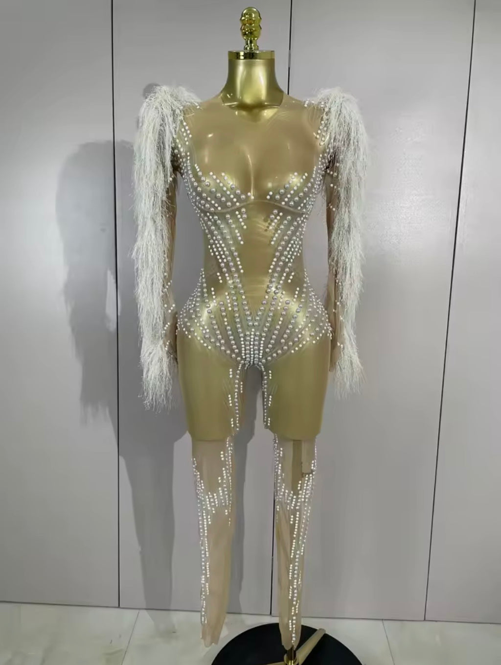 SimAllure Crystal Wing Bodysuit