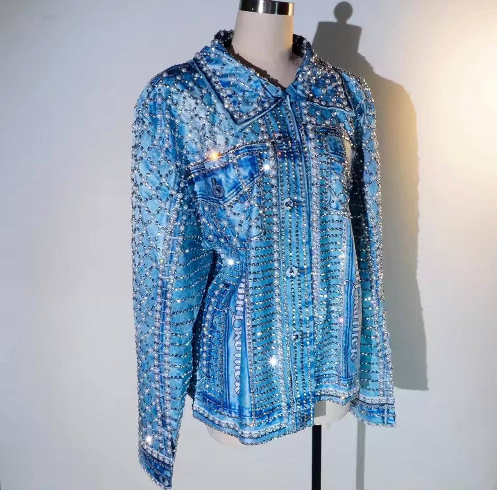 The Starlit Pearl Oversized Jacket
