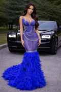 The Sapphire Sovereign Couture Gown