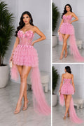 The Garden Muse Hi-Low Mini Dress