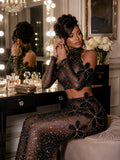 The Midnight Bloom Couture Set