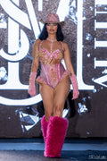 Pink Stardust Showgirl Bodysuit