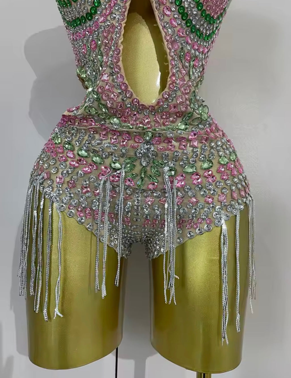 Vegas Rosé Crystal Bodysuit 🍾