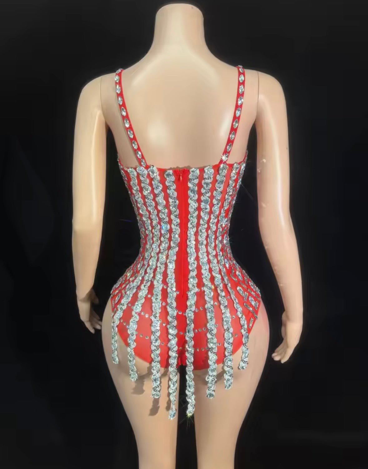 Ruby Royale Crystal Bodysuit