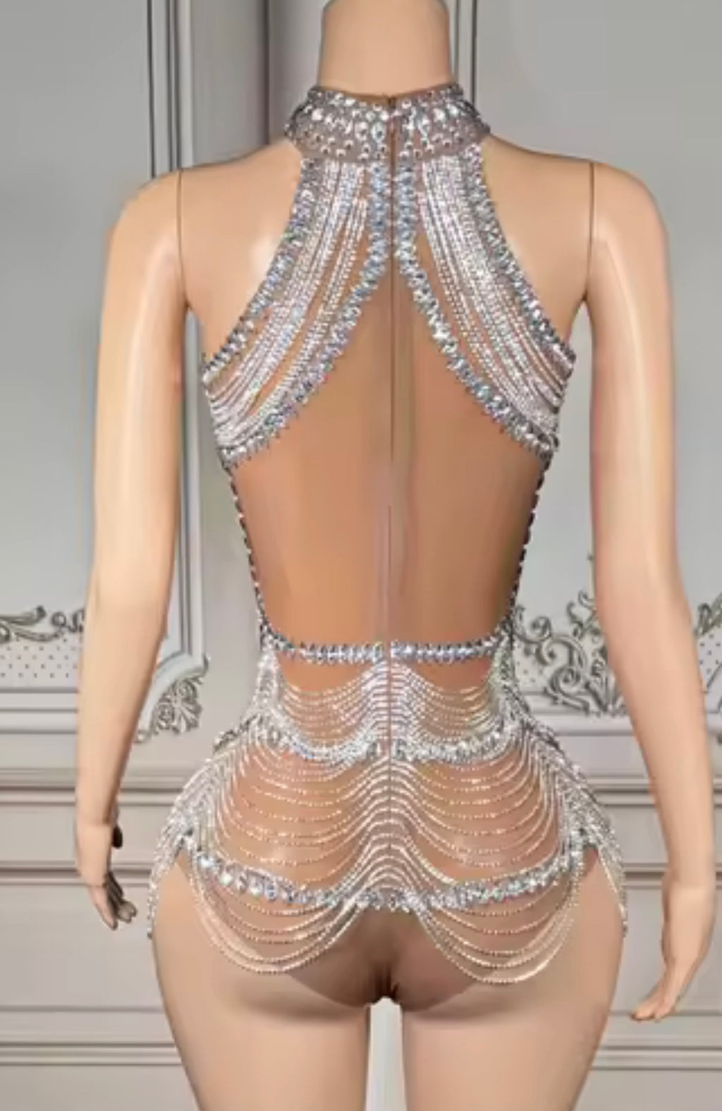 The Crystal Cascade Couture Dress