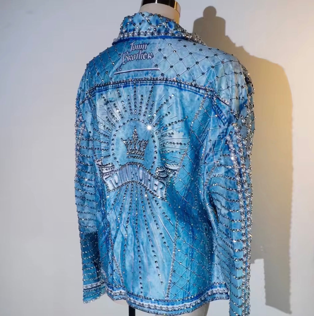 The Starlit Pearl Oversized Jacket
