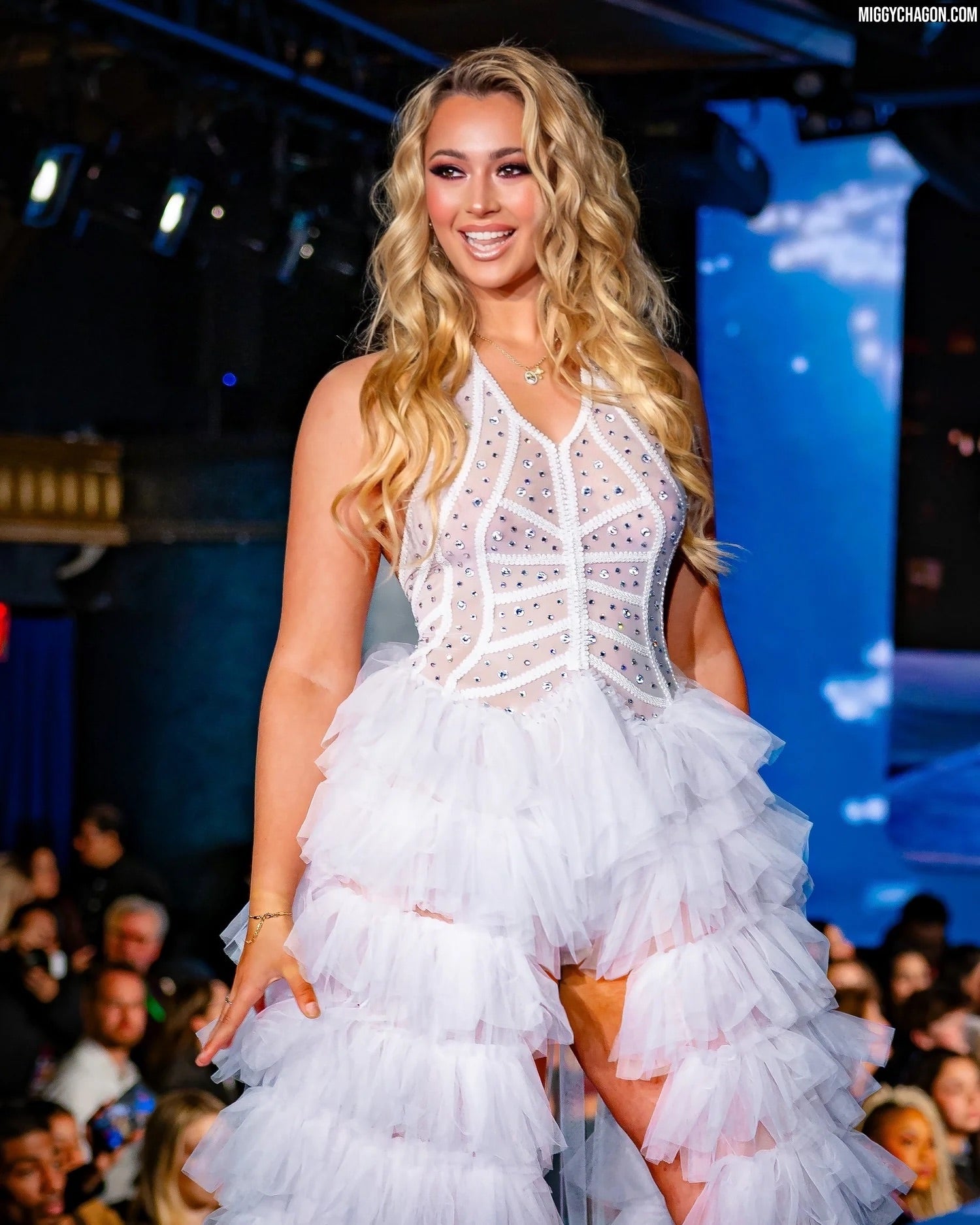 Midnight Allure Tulle Gown