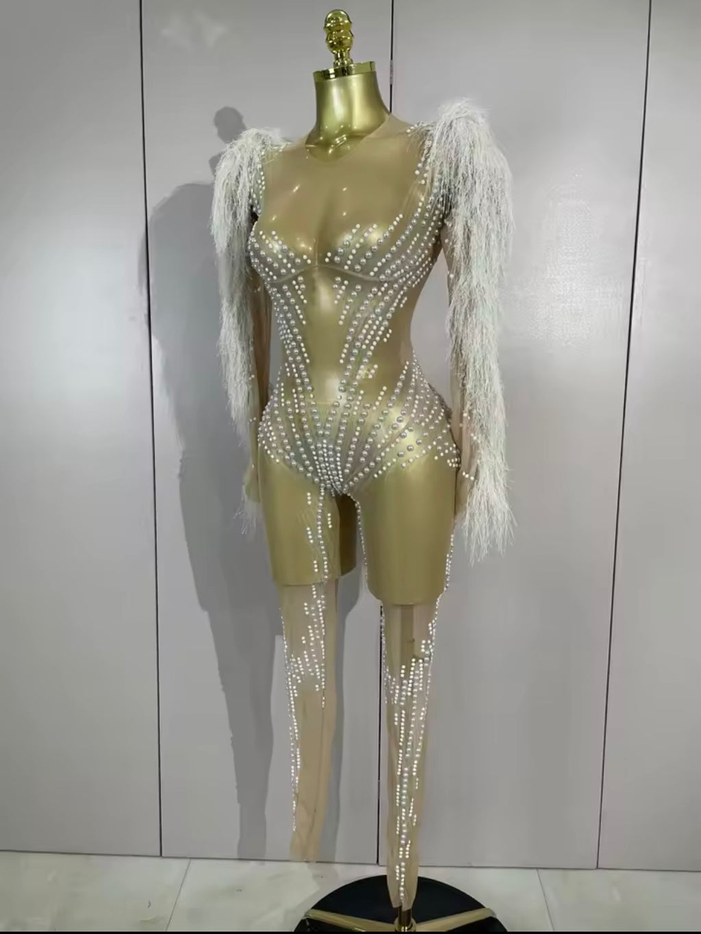 SimAllure Crystal Wing Bodysuit
