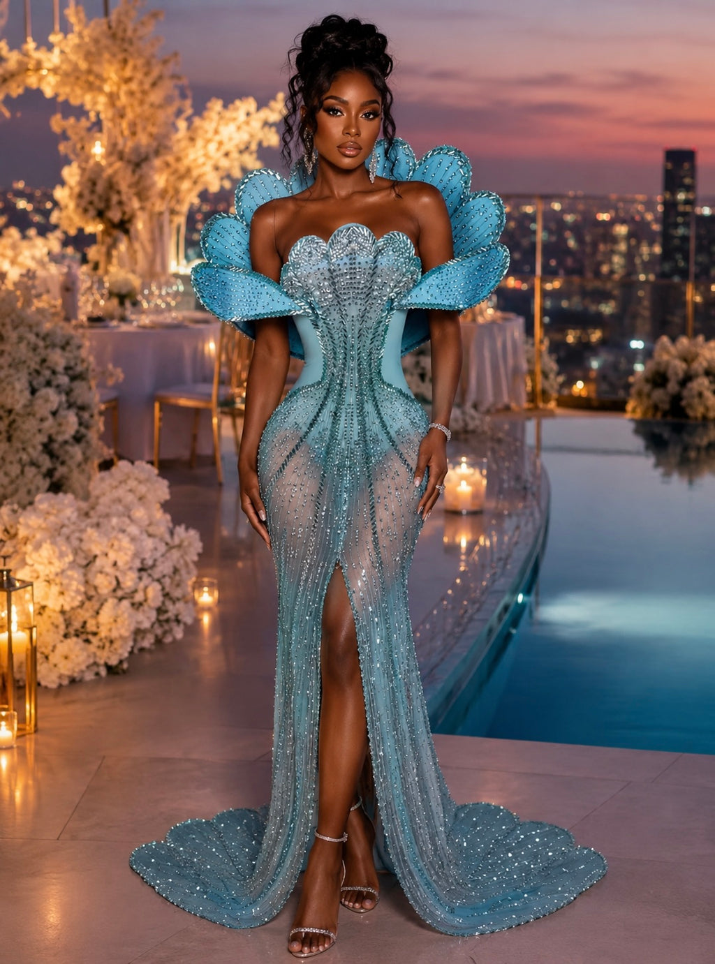 Azure Royale Couture Gown