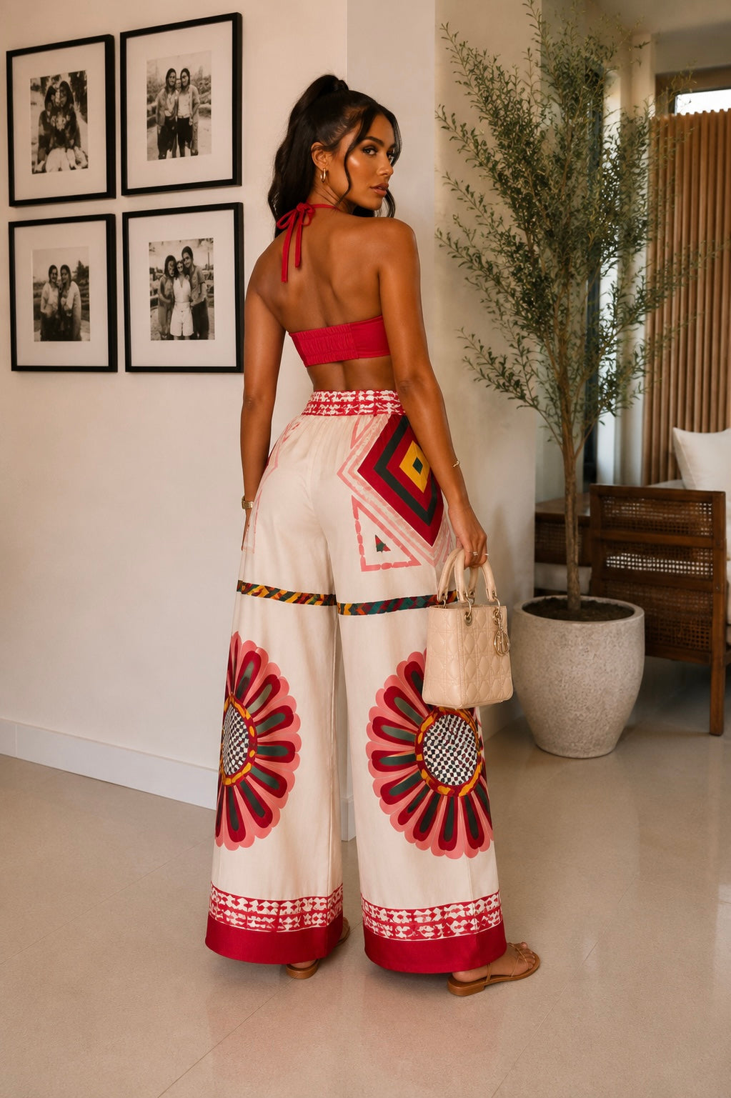 The Riviera Bloom Palazzo Set