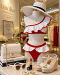 Rouge Riviera Ruffle Set
