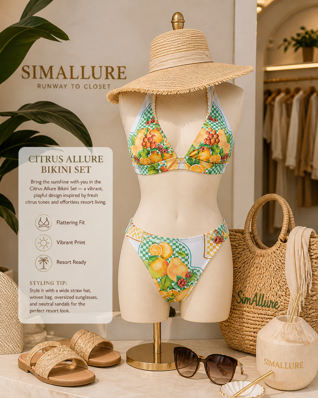 Citrus Allure Swimsuit 🍊