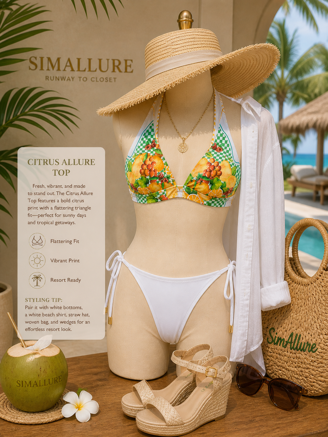 Citrus Allure Swimsuit 🍊