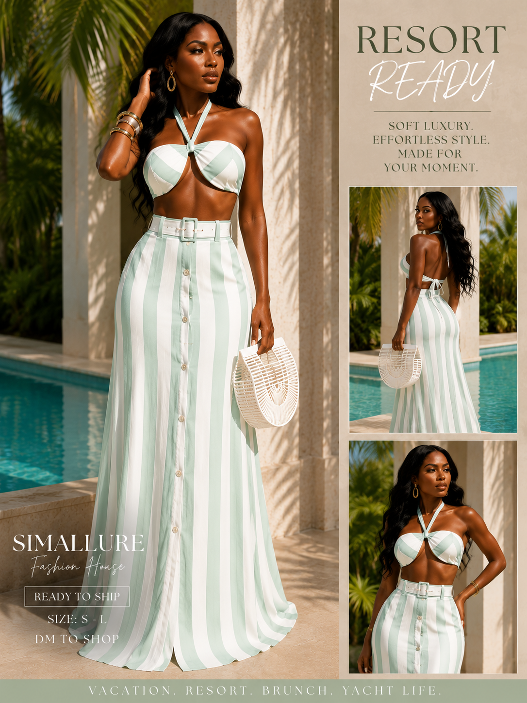 The Mint Escape Two-Piece Resort Set