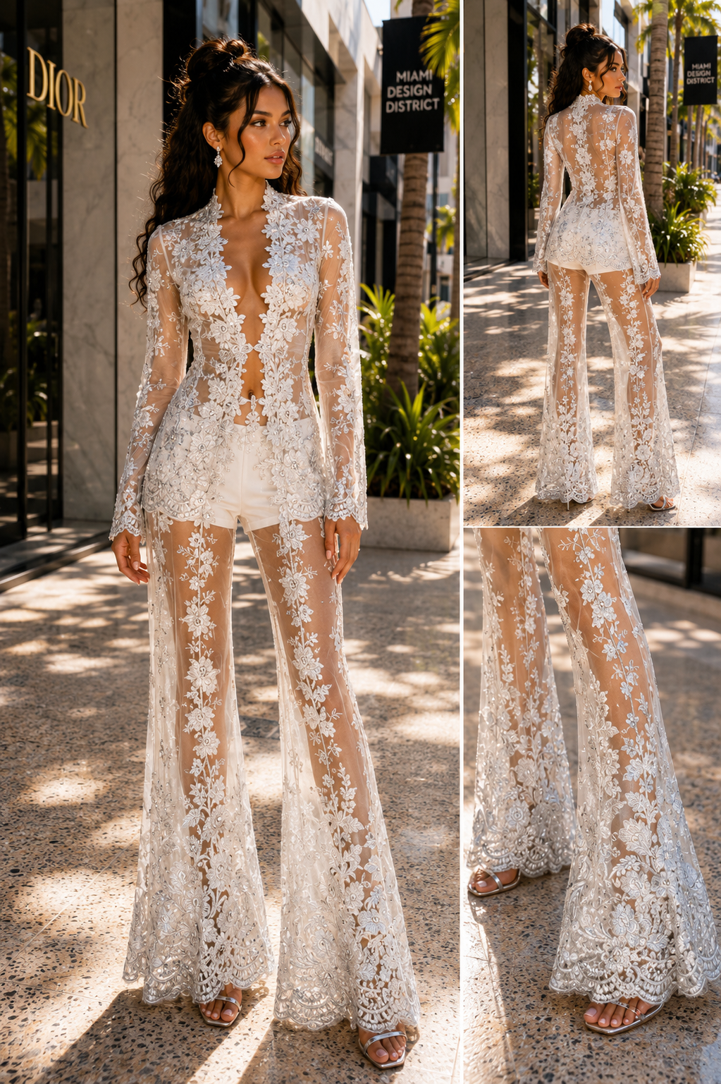 Silver Bloom Couture Set