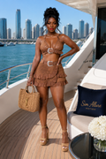 St. Tropez Lace Resort Set – Brown
