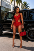 Encore Crystal Fringe Bodysuit