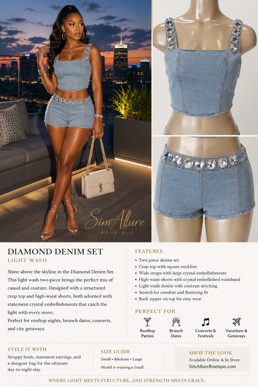 Skyline Spark Denim Set
