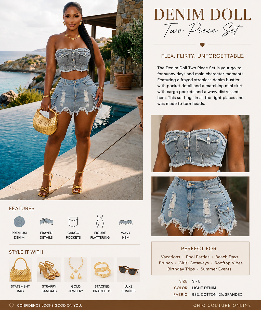 The Riviera Utility Denim Set